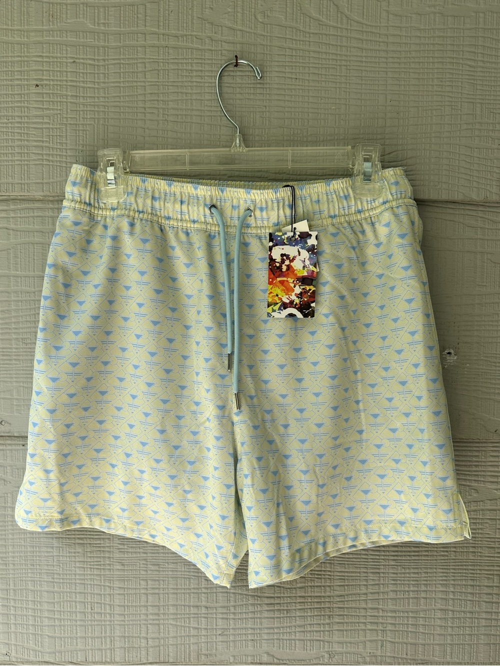 Robert Graham Geometric Martini Tower Swim Shorts NWT ~S